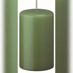 Kopschitz Kerzen Mini Stumpenkerzen für den Weihnachtsbaum, Pyramide Grün 50 x Ø 30 mm, 20 Stück