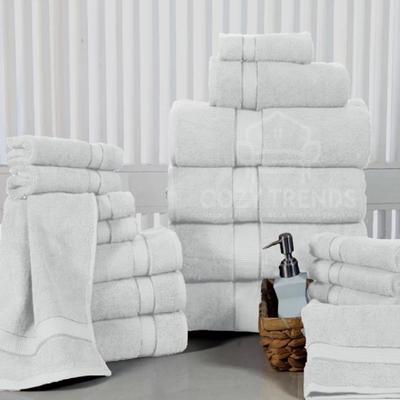 COZY TRENDS 18PC Bath Towel Set 100% Long Stapled Cotton Thick Absorbent Soft 600 GSM