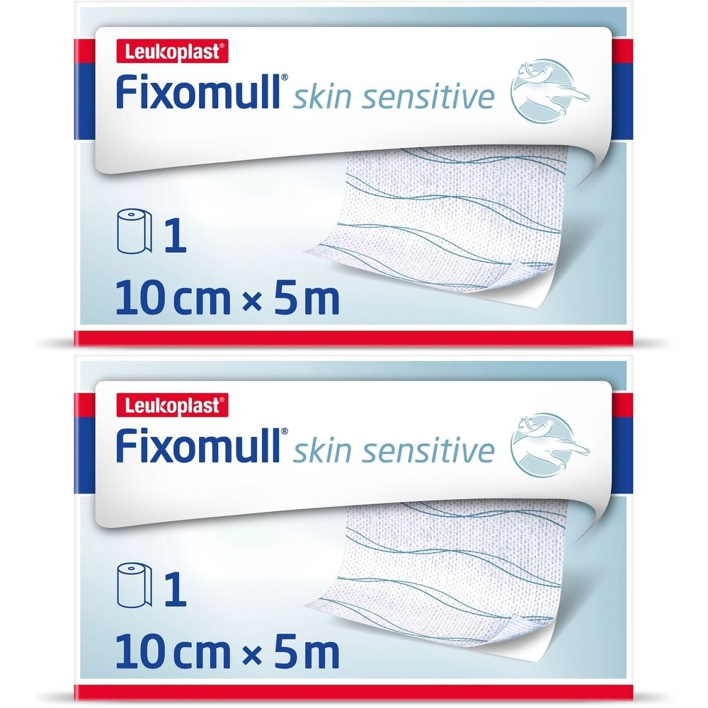 Fixomull Skin Sensitive 10 cmx5 m 2x 2x1 St Pflaster