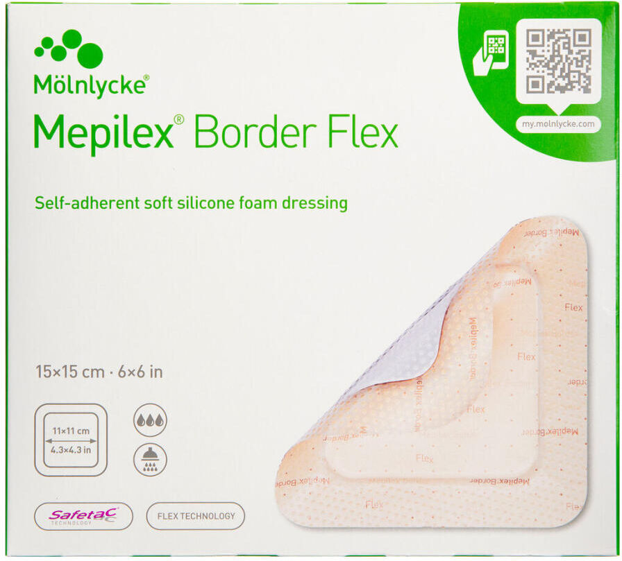 Mepilex Border Flex 15 x 15 cm Medicinsk udstyr 5 stk
