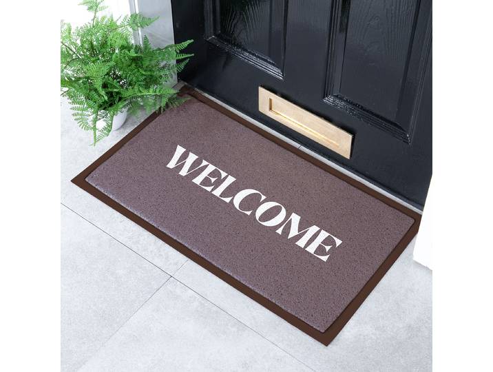 Fußmatte DMW-WELCOMEBRWN-7040 40 x 1 x 70cm Braun