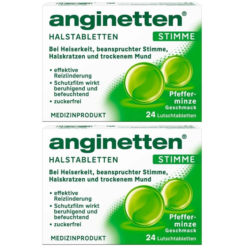 Anginetten Stimme Lutschtabletten 2x 2x24 St