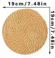 Inspired Finds Handmade Woven Seagrass Wall Basket Rustic Boho Hanging Decor For Home natural Fiber Disc