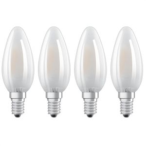 OSRAM LED-Lampe Base Classic B, E14, 4,2W ersetzt 40W, warmweiß, 4 Stück