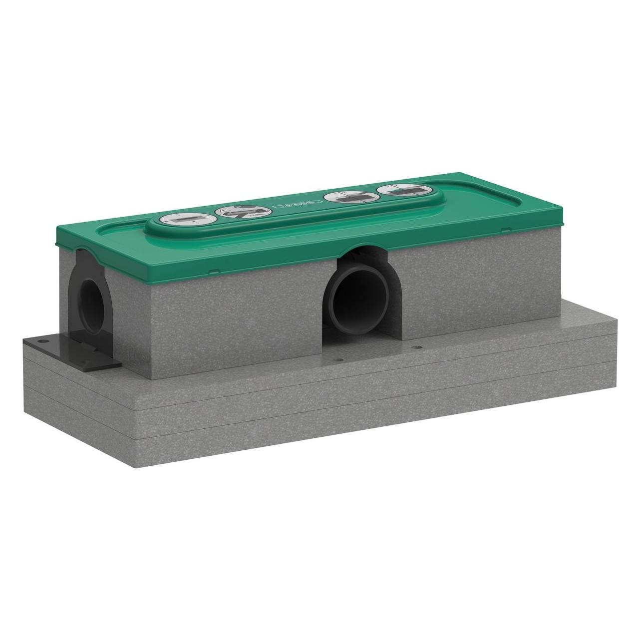 hansgrohe Grundkörper uBox universal für Duschrinnen Ablaufgehäuse, Standard (343 mm) (01001180)