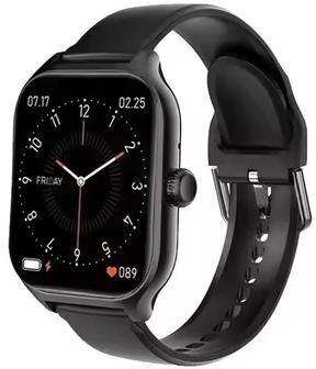 Shopalltechgadgets Smart Watch With HD Display Bluetooth Calling For Android IOS black