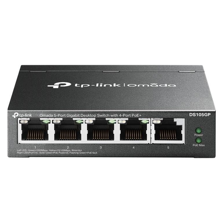 TP-Link Omada 5-Port Gigabit Desktop Switch With 4-Port Poe Port: 4x (5 Ports) (DS105GP)