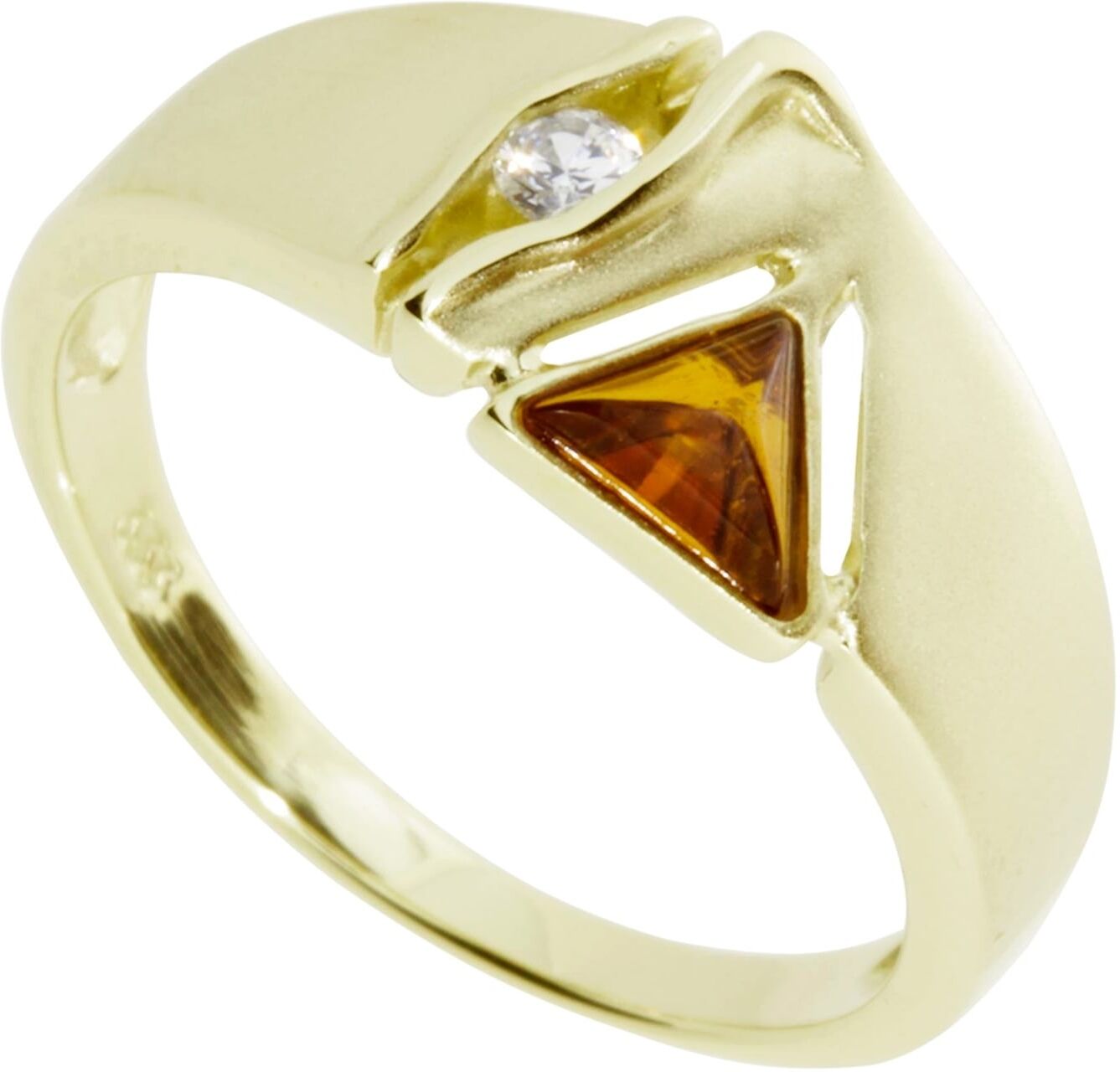 Fingerring OSTSEE-SCHMUCK "Ostsee-Schmuck Ring Benita Ring Benita" Gr. 62, gold (weiß, neutral), Fingerringe, Damen, 62 (19,7), Gelbgold 585, Fingerring