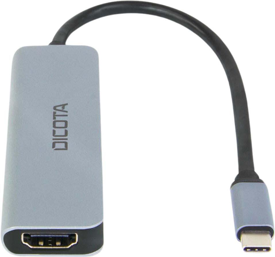 DICOTA USB-C 5-in-1 Video Hub 4K PD 100W D32060
