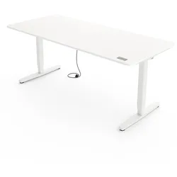 Yaasa Desk Pro, 200x80 cm, Weiß - Elektrisch höhenverstellbarer Schreibtisch