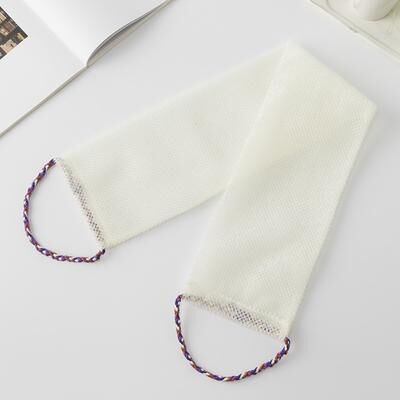Uplifted Trends African Net Sponge Back Scrubber For Smooth Full Body Exfoliation white