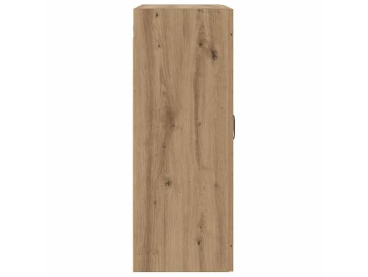 KTHLBRH Wandschrank Eiche Handwerk 3 Fächer 69,5 x 34 x 90 cm Engineered Holz, Tür umkehrbar 90°, platzsparendes Design, für Wohnzimmer