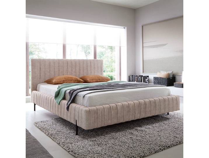 Lit coffre 180x200 sommier inclus Ori Beige