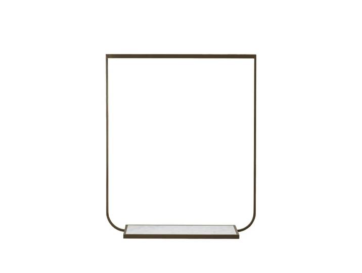 Asplund Tati porte-vêtements bronze, large, marbre carrara