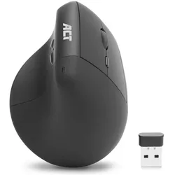 ACT Ergonomic wireless mouse 1600 DPI with vertical grip, eco-friendly (Kabellos), Maus, Schwarz