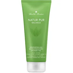 200ml Charlotte Meentzen Natur Pur BALANCE Körperpeeling Bio-Rohrzucker-Grüner Tee