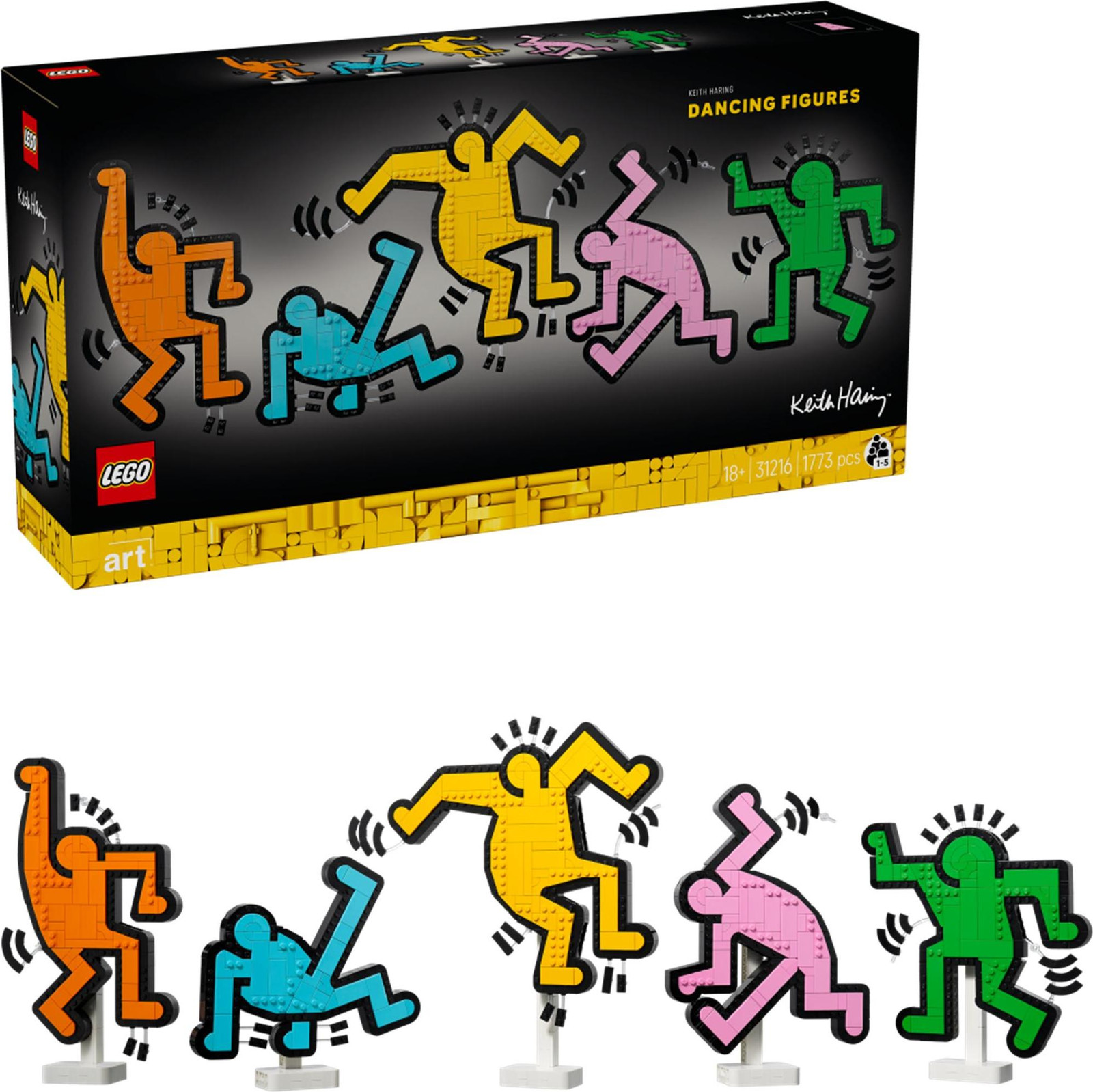 LEGO Art Keith Haring Dansende figuur 31216