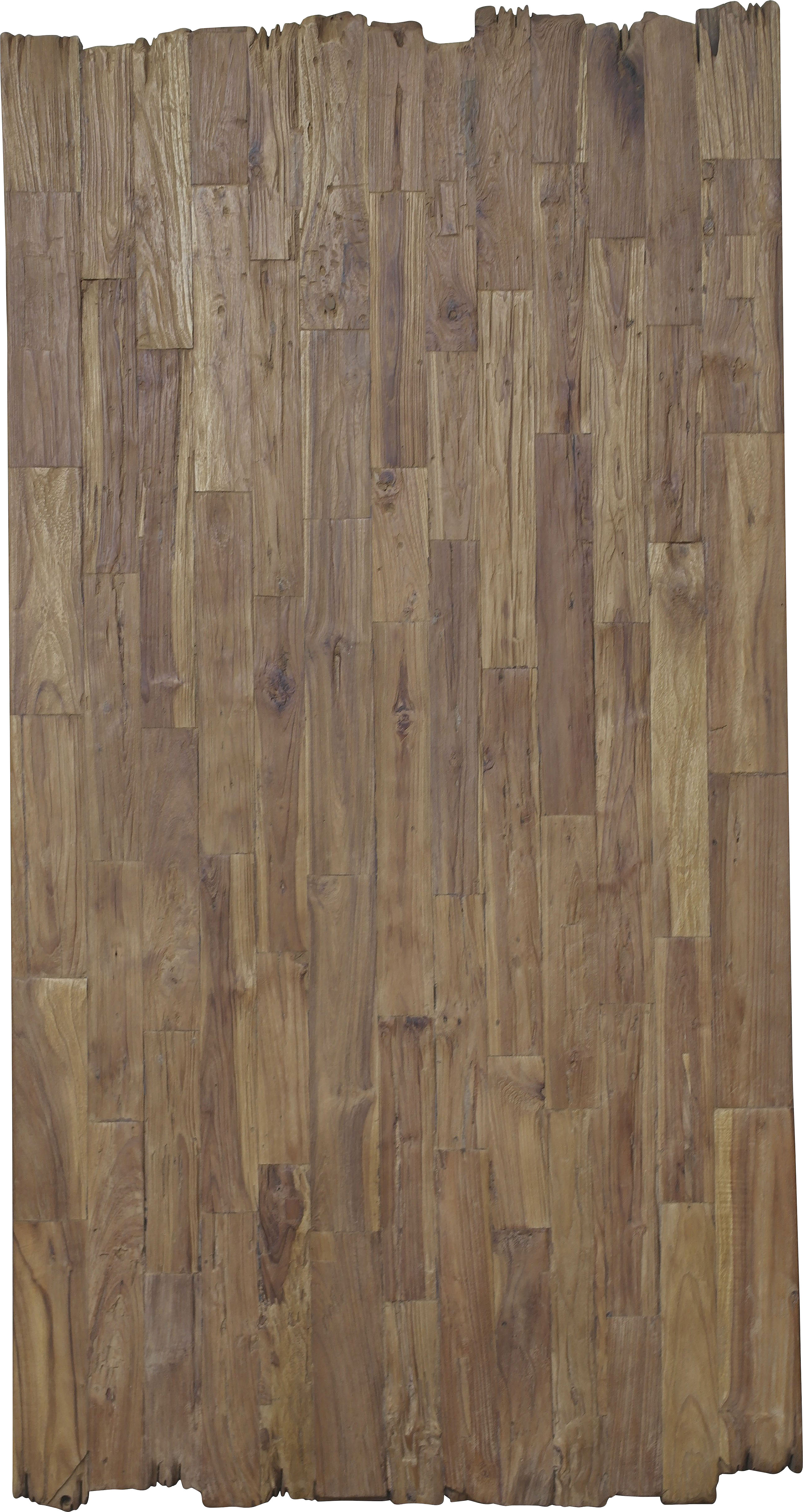 Esstisch SIT "Mantua aus recyceltem Teakholz mit Bruchkante & Metallgestell", beige (natur, antiksilber, antiksilber, natur), B:240cm H:79cm T:100cm, Platte recyceltes Teak, Gestell Metall, Tische, Esstisch, 50 mm starke Teakholzplatte mit markanter Bruch