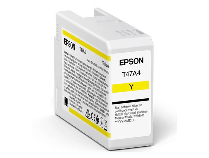 Epson T47A4 UltraChrome Pro inktcartridge singlepack, geel, 1 stuk, origineel