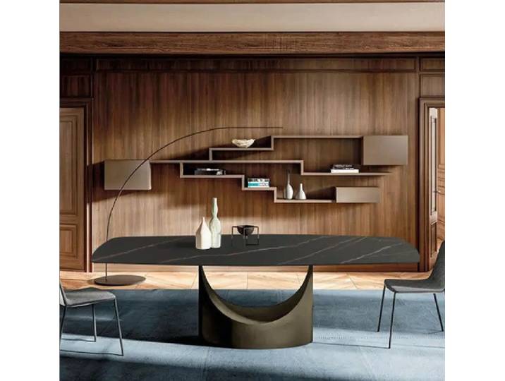 Xlmoebel Esstisch Designer Esstisch aus Stein in schlichter Eleganz (Esstisch, 1-St., Esstisch), Hergestellt in Europa