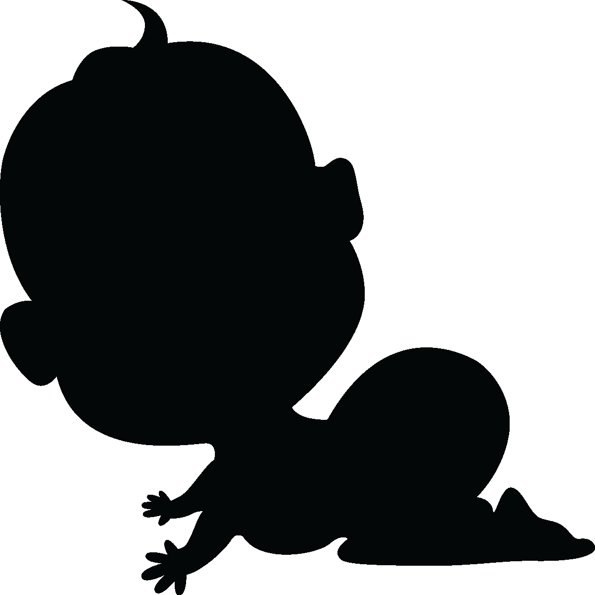 Ambiance-sticker Sticker Silhouette bébé