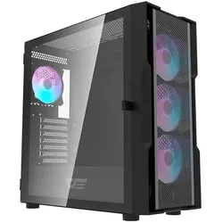 Darkflash Tech DK431 (ATX, E-ATX, ITX, mATX), PC Gehäuse, Schwarz