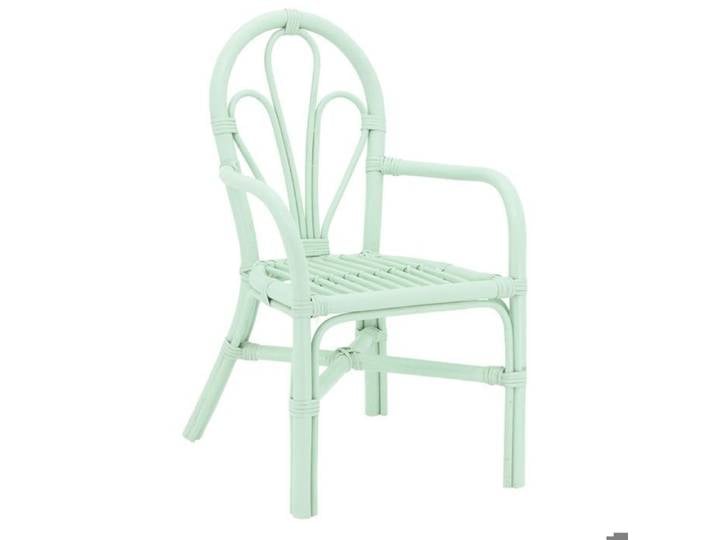 Fauteuil enfant en rotin vert clair