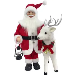 SHX Animierter Weihnachtsmann mit Rentier SHXCD2410