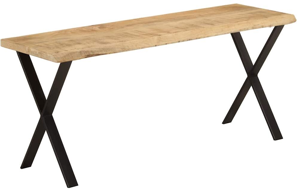vidaXL Banc avec bord vivant 105 cm bois de manguier massif