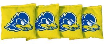 Skip's Garage Delaware Blue Hens Yellow Cornhole Bags