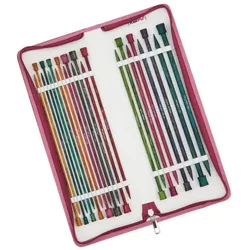 Knitpro Jackenstricknadeln Dreamz Holz, 25 cm, 3,00 - 8,00 mm, Nadel, Mehrfarbig