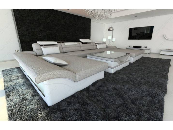 Couchlandschaft Monza U-Form in Stoff