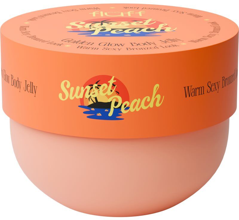 Fluff Glow Body Jelly Sunset Peach gel corporel illuminateur 150 ml