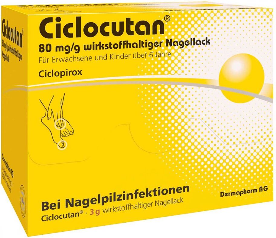CICLOCUTAN 80 mg/g wirkstoffhaltiger Nagellack bei Nagelpilz