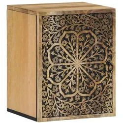 vidaXL Bad-Wandschrank 38x33x48 cm Massivholz Mango