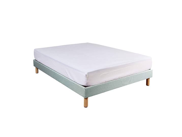 Protège matelas molleton 100% coton bio - bonnet 30 cm 120x190