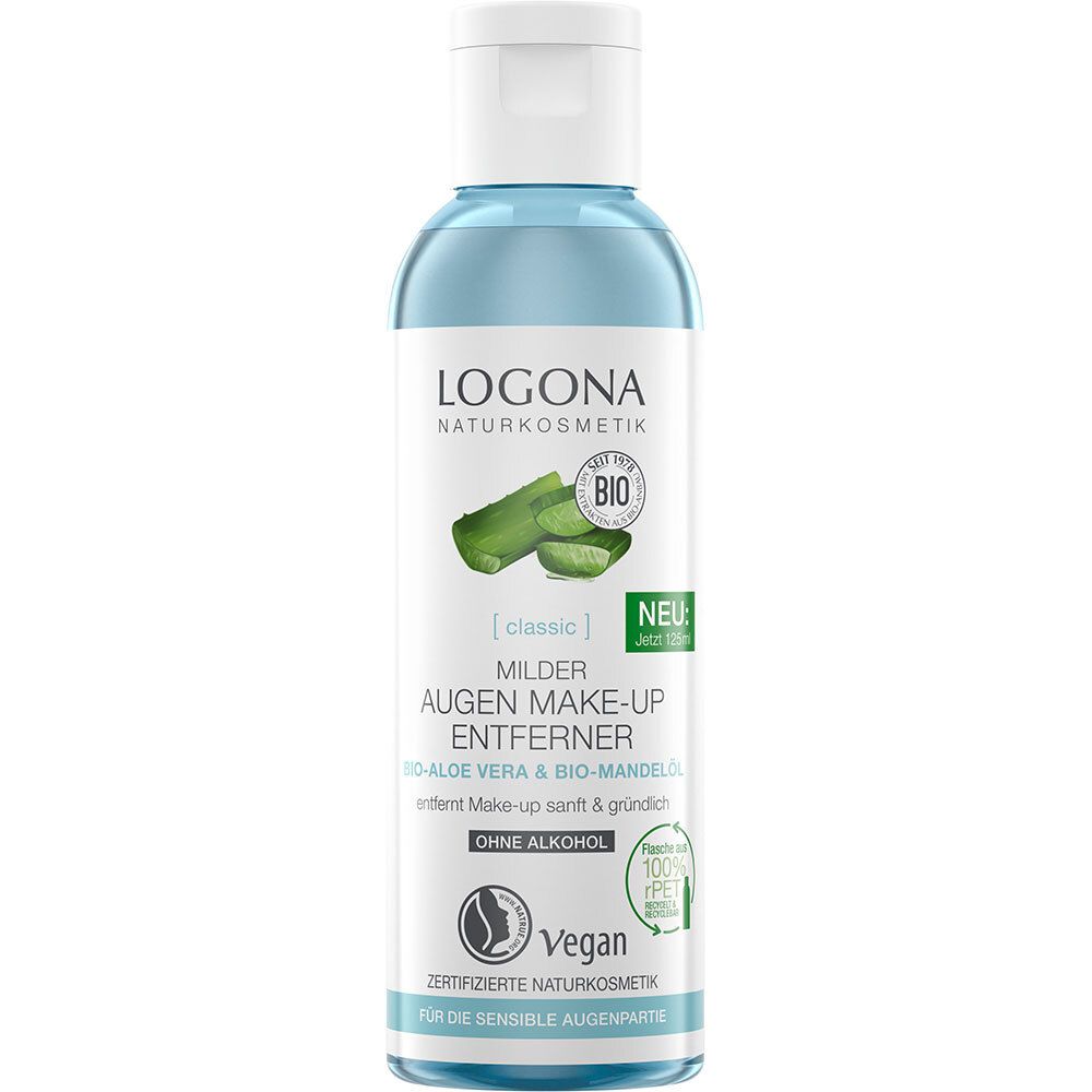 Logona Classic mild.Augen Make-up Entf.Bio-Aloe V. 125 ml Flüssigkeit