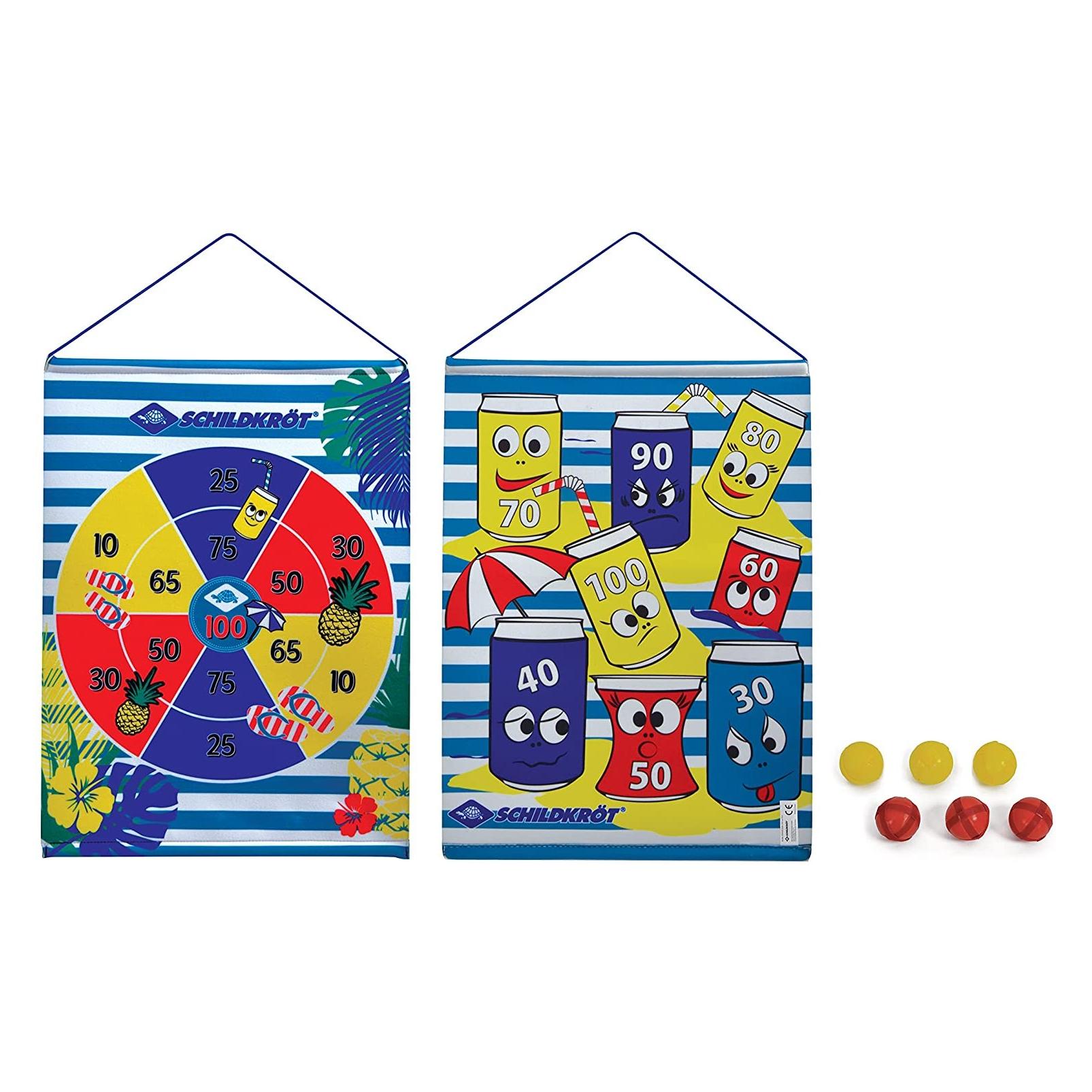 Schildkröt Roll Up Dart Set Klett-Scheibe 51x41 cm, 2x3 Bälle Ø 3 cm, ab 3 Jahren (970143)