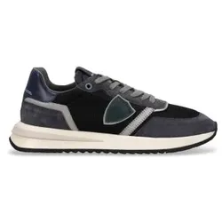 Philippe Model für Herren. TYLU Tropez 2.1 Low Ledersneaker mairno (43), Blau, Wohnung, Schnürsenkel, Sportlich