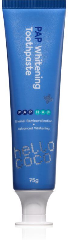 hello coco PAP Whitening Toothpaste dentifrice blanchissant aromatisé Mint 75 g