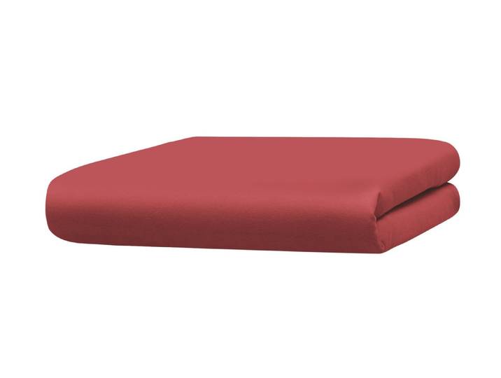 Spannbetttücher aus hochwertiger Microfaser-Qualität, Ziegel, Größe 138 (1 Spannbetttuch, 180/200 cm)