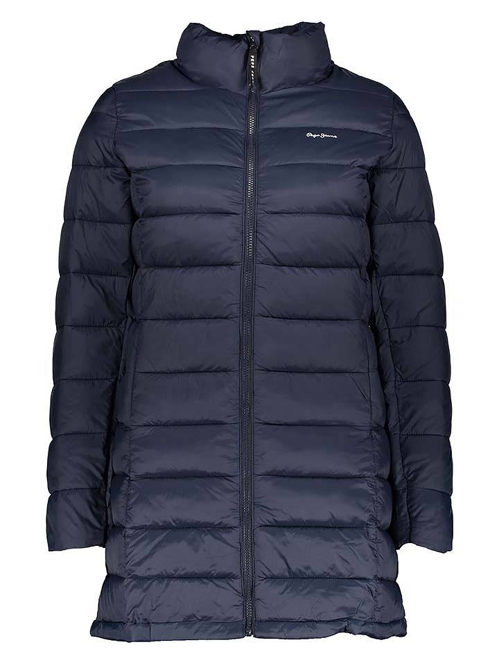 Pepe Jeans Steppmantel in Dunkelblau - S
