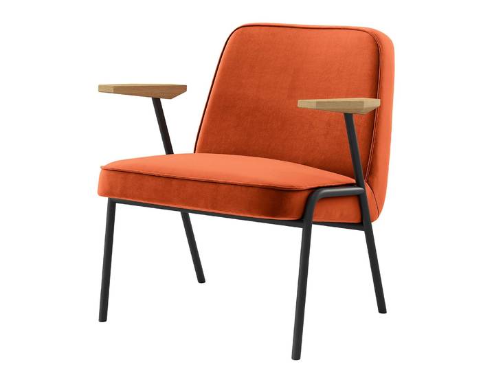 Fauteuil lounge Camaces Beige Velours Velina 62 x 68 x 62cm