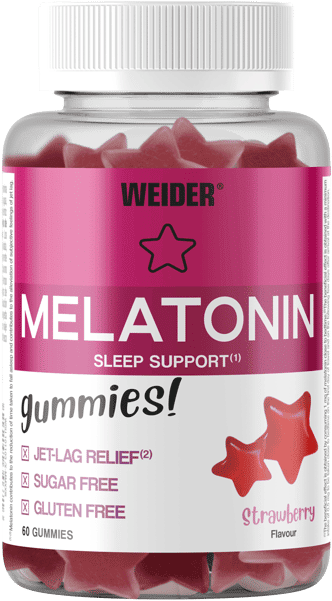 Weider Melatonina Gummies! 60 Gominolas Fresa