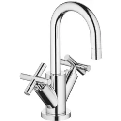 Dornbracht Waschtisch Armatur Tara. 2230289200 chrom, Ausladung 100 mm, Kreuzgriff, Zweigriff