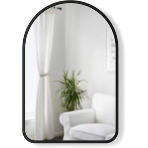 Umbra Wandspiegel Hub 1017060-040, gewölbt, schwarzer Rahmen, (B/H) 62 x 93cm