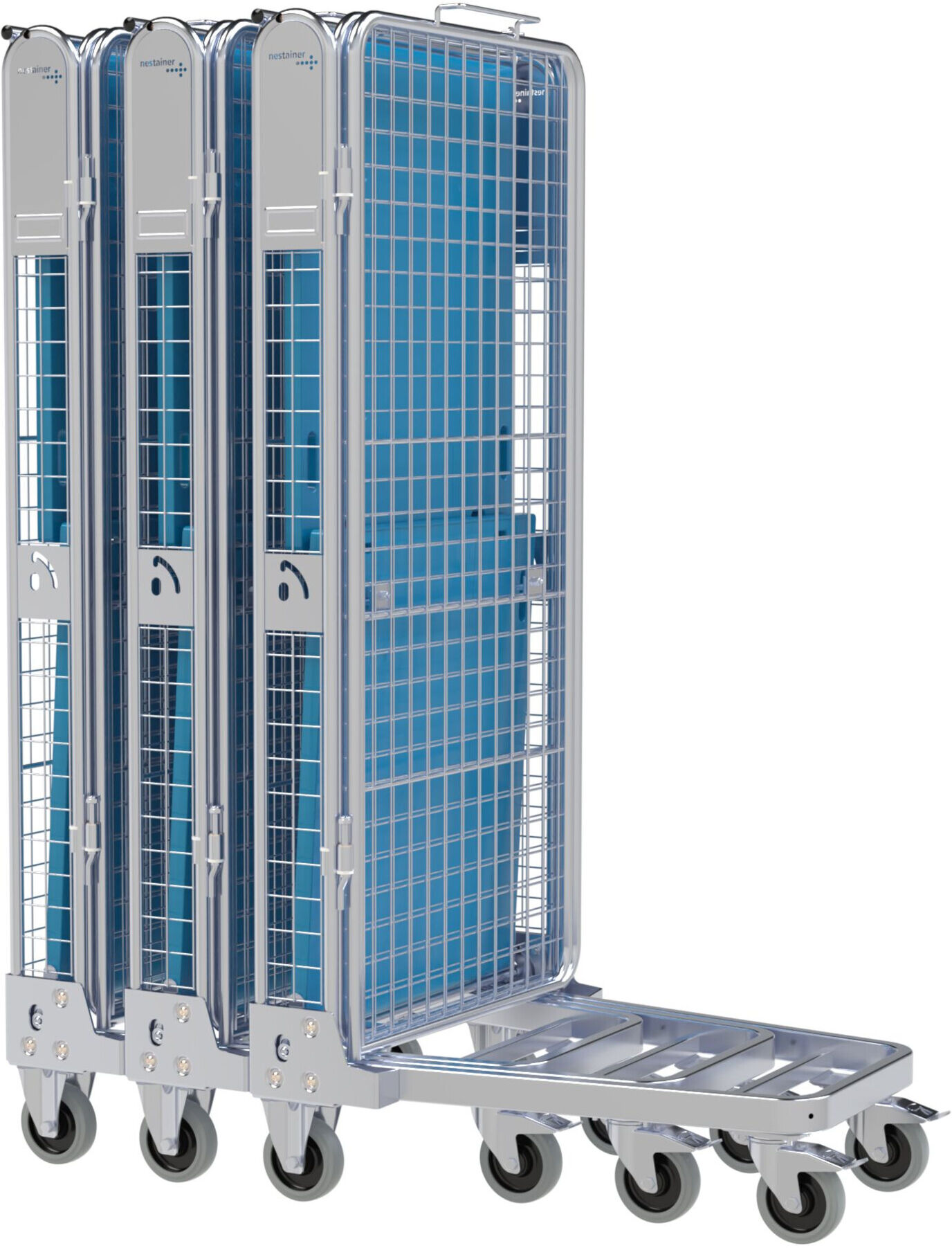 HMH nestainer® Gitterbox ADB 1450 ME KU 730 x 870 mm 5-seitig Kunststoffdach ; E. S. B. (N57308701450CC01OZB46)