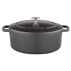 KÜCHENPROFI Guss-Bräter oval 33 cm BRETAGNE - B/H/T ca. 26.00x13.00x41.00