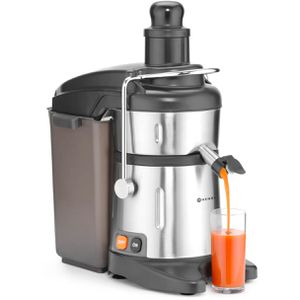 Hendi Entsafter Titan, 221105, Zentrifugalentsafter, 80 mm Einfüllöffnung, silber / schwarz, 700 Watt, 120 kg/h