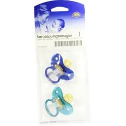 Sauger- Beruhig.kirsche Latex 2-6 Mon. Blau/Petro 2 ST